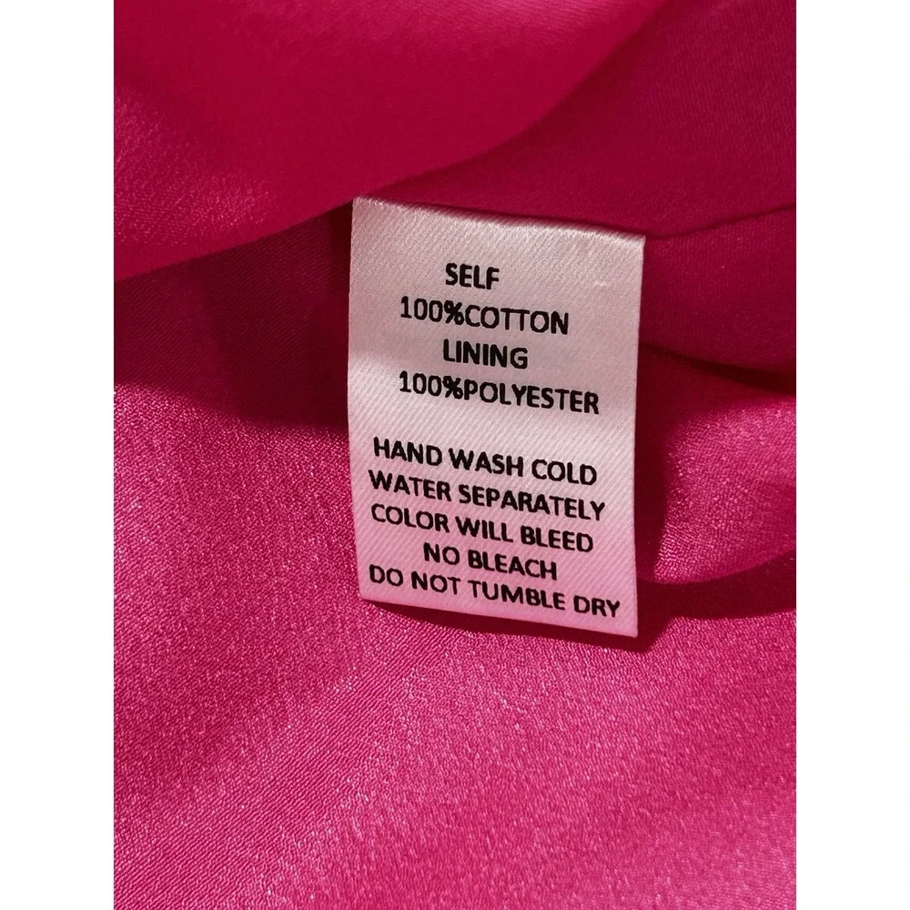 NEW Avara Women's XXL Roxanne Dress Pink Puff Short Sleeve V Neck Pockets Pinch